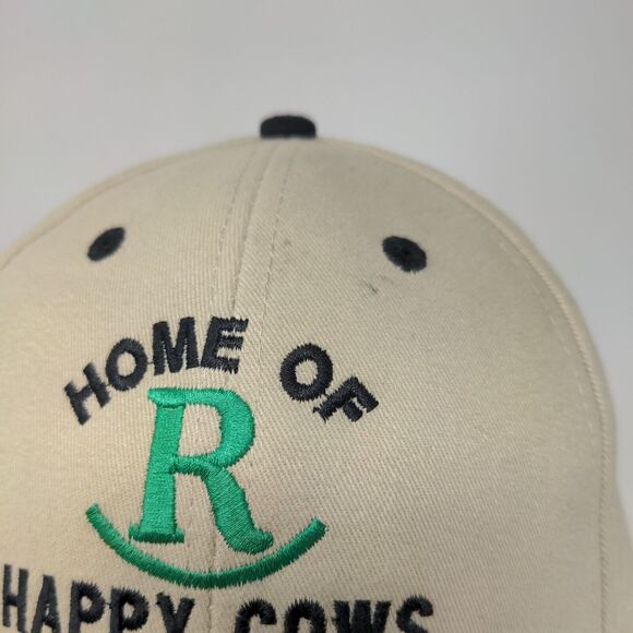 Home Of Happy Cows Pattison TX Strapback Hat Tan OSFM Embroidered Otto - Picture 3 of 8